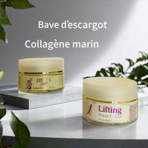 💎 DUO LIFTING PHASE 1 & PHASE 2 Collagène marin & Bave d’escargot bio : l’alliance anti-âge ultime Offrez à votre peau un soin complet et intensif grâce à ce protocole en deux phases, qui associe deux actifs d’exception : 👉 Le collagène marin pour un effet raffermissant immédiat 👉 La bave d’escargot bio pour une réparation profonde et durable