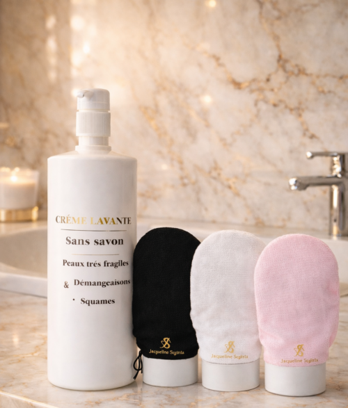 Duo Gommage & Douceur 3 Creme Lavante & Gant de kessa Jacqueline Sghirla
