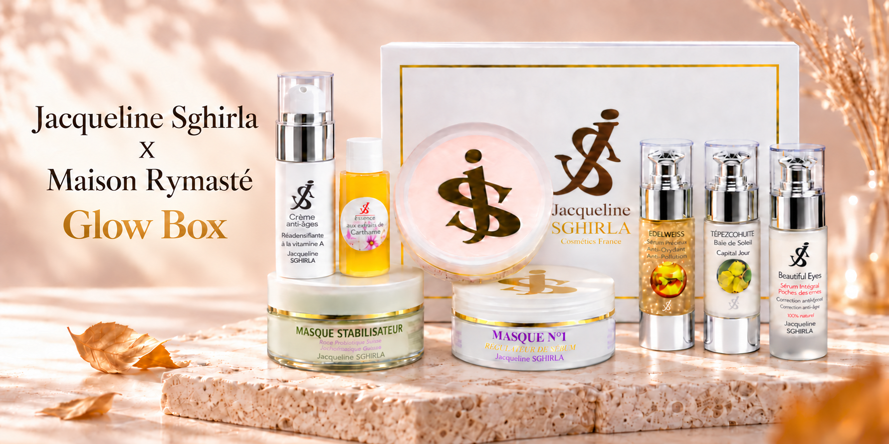 Accueil Coffret beaute dore Maison Rymaste